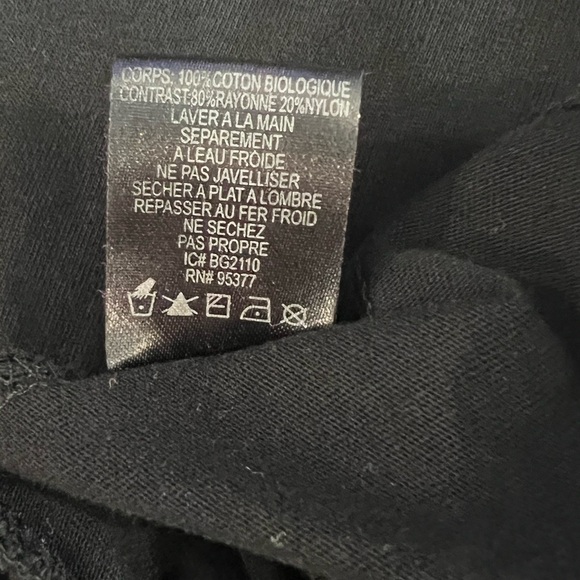 Sanctuary Puff-Sleeve Black Short Sleeve Top Blouse Mock Neck - Small - Picture 7 of 7